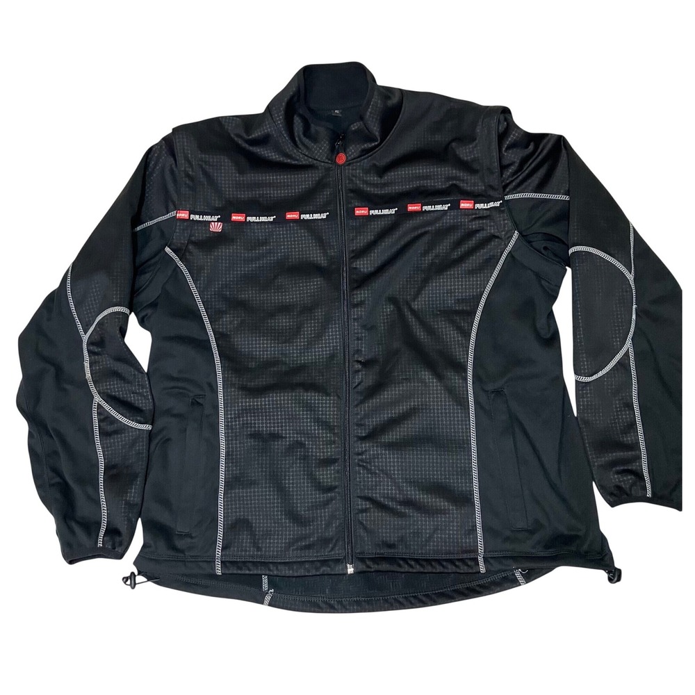 Noru Fullheat Mens XL Black Full Zip Thermal Motorcycle Base Layer Jacket Fleece